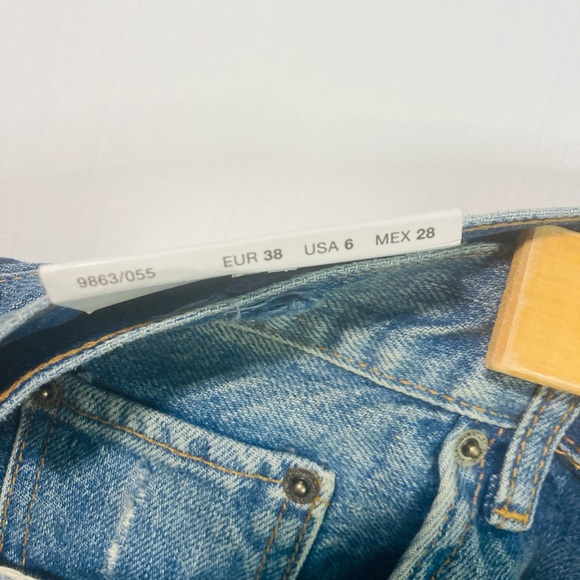 NWT Zara The Relaxed Shorts in Vintage Indigo EDT. 2022 👖 EUR 38 USA 6 MEX 28 - Picture 6 of 6